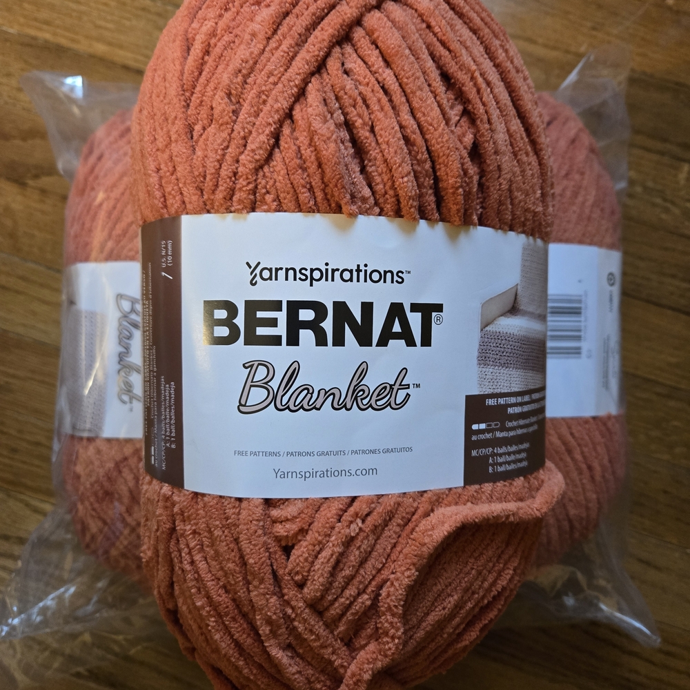 Bernat Blanket Yarn - Orange Leaf